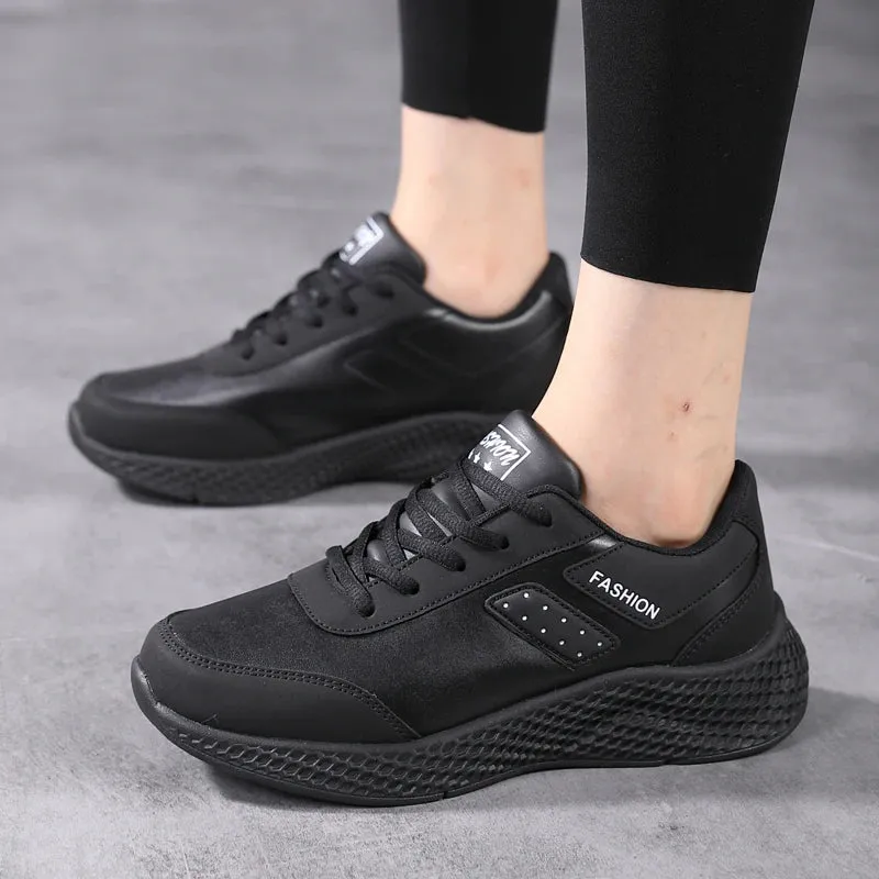 2024 Women's Lightweight Anti-Slip Leather Sneakers