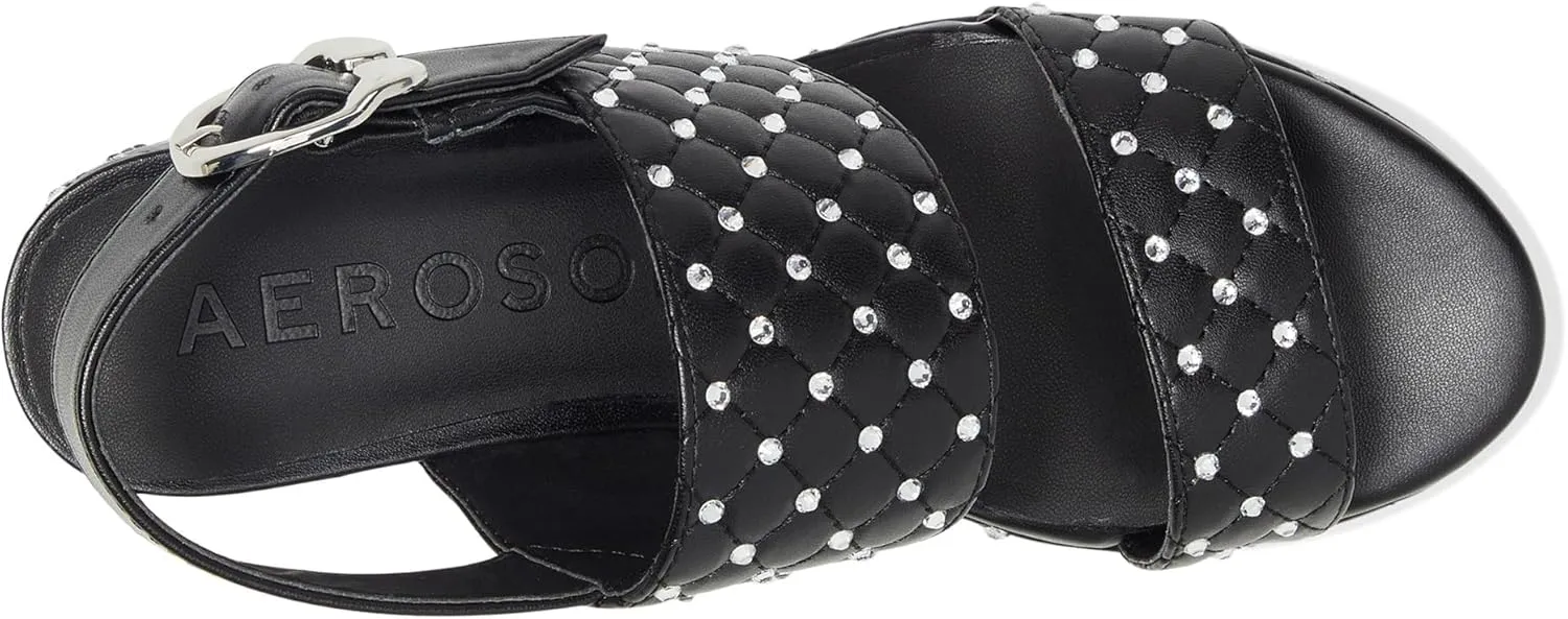 Aerosoles Women's Camera Crystal Heeled Sandal