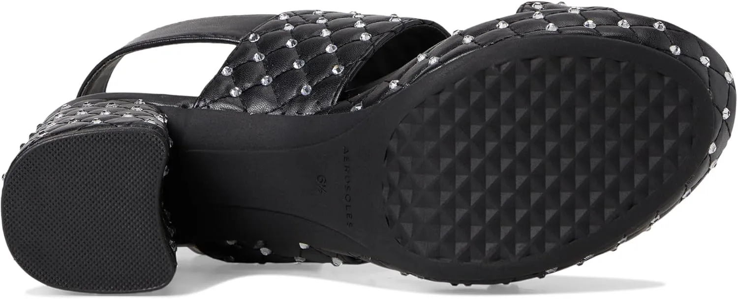 Aerosoles Women's Camera Crystal Heeled Sandal