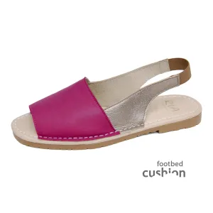 Allegra Cushioned Avarcas Sandals in Magenta