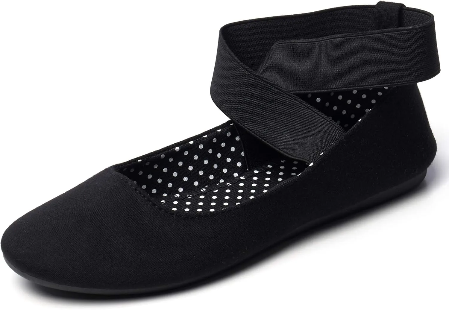 Alpine Swiss Peony Ballet Flats Shoes for Women | Elastic Ankle Strap Flats | Round Closed-Toe | Slip On Loafers | Padded for Comfort | Runs Small