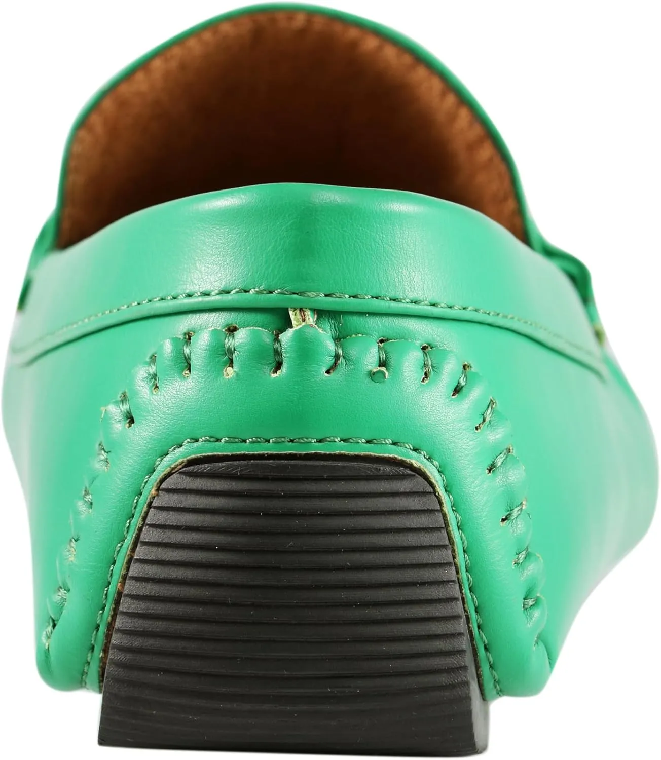 Amali Walken Men's Casual Slip-On Loafers, Driving Moccasin Shoes for Men with Silver Buckle, Available in Plush Microfiber and PU Leather