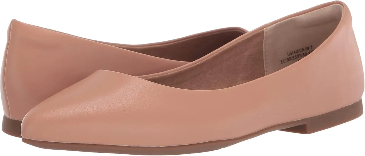 Amazon Essentials Women's Pointed-Toe Ballet Flat