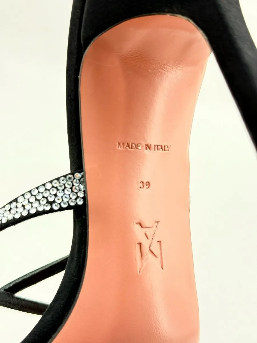 AMINA MUADDI Adriana Black Mules 39