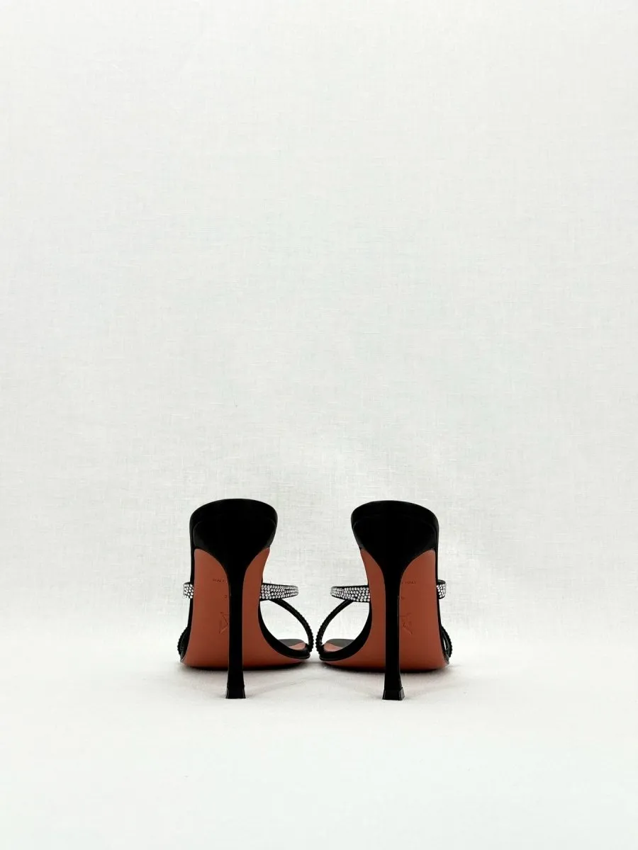 AMINA MUADDI Adriana Black Mules 39