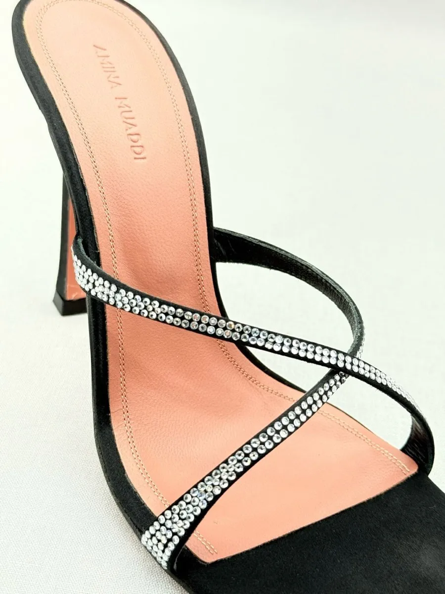 AMINA MUADDI Adriana Black Mules 39