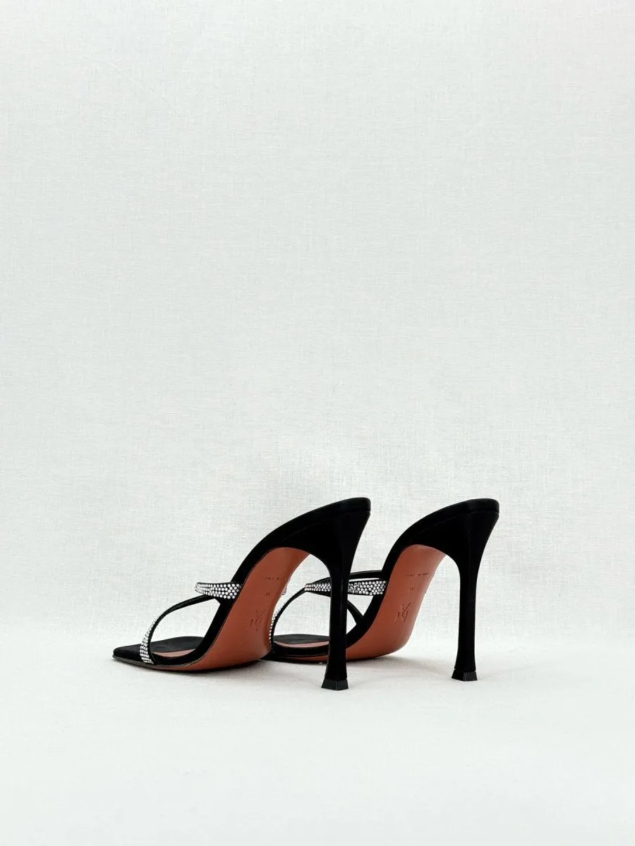 AMINA MUADDI Adriana Black Mules 39