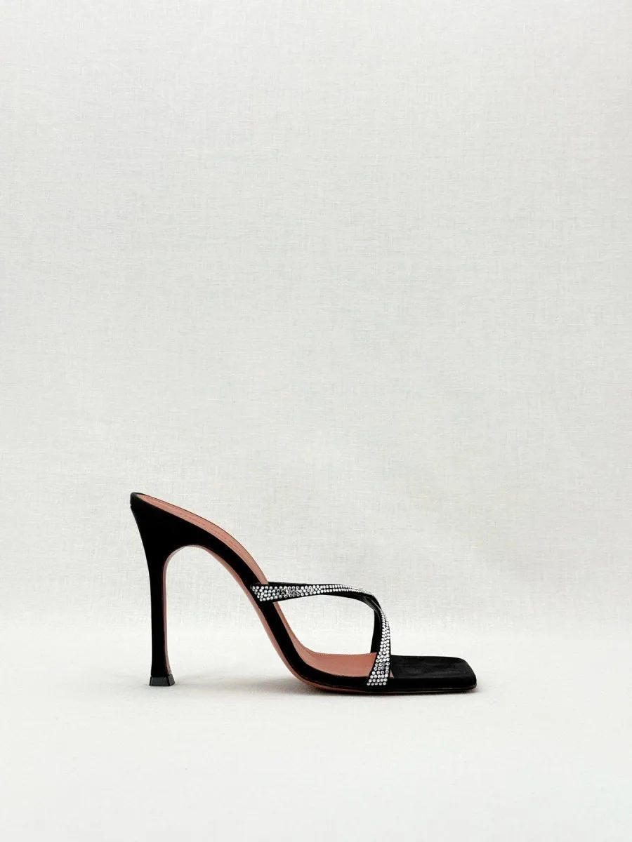 AMINA MUADDI Adriana Black Mules 39