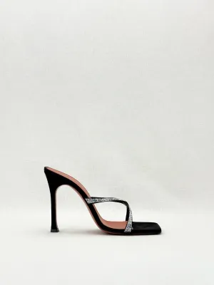 AMINA MUADDI Adriana Black Mules 39