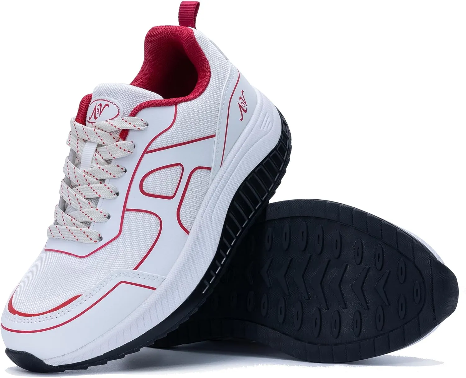 AOV Womens Walking Shoes with Arch Support Plantar Fasciitis Sneakers Gym Tennis for Foot and Heel Pain Relief