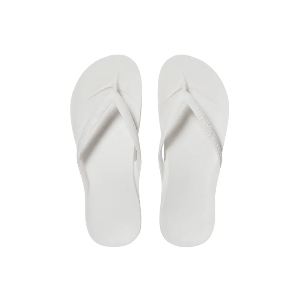Archies Arch Support Jandals White