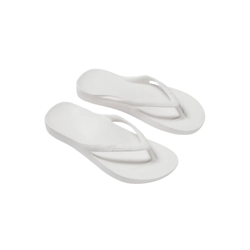 Archies Arch Support Jandals White