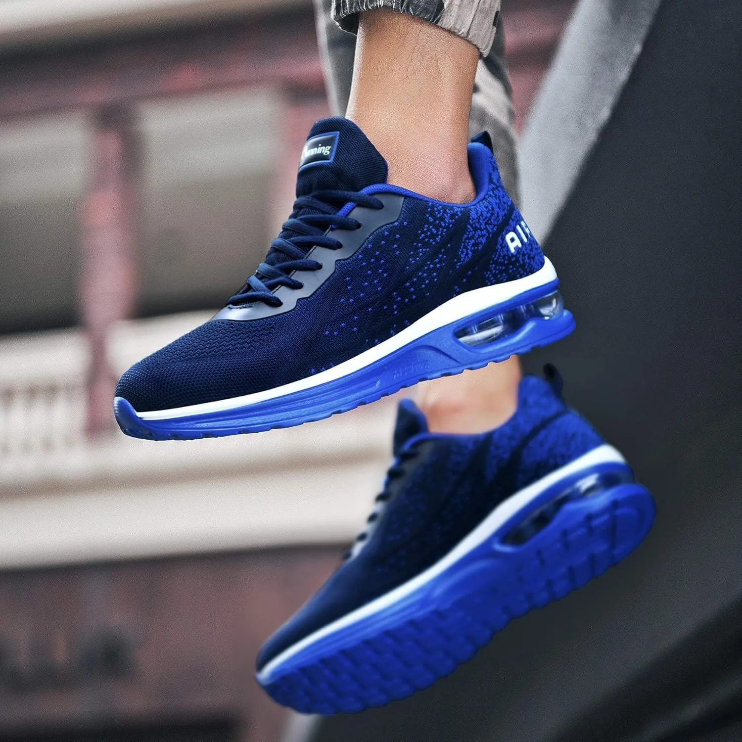 Autper Mens Athletic Running Tennis Shoes Lightweight Sport Gym Jogging Walking Sneakers US 7-US 12.5