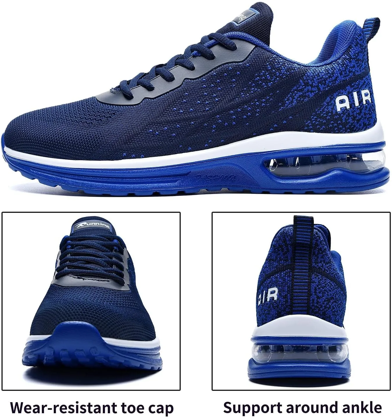 Autper Mens Athletic Running Tennis Shoes Lightweight Sport Gym Jogging Walking Sneakers US 7-US 12.5