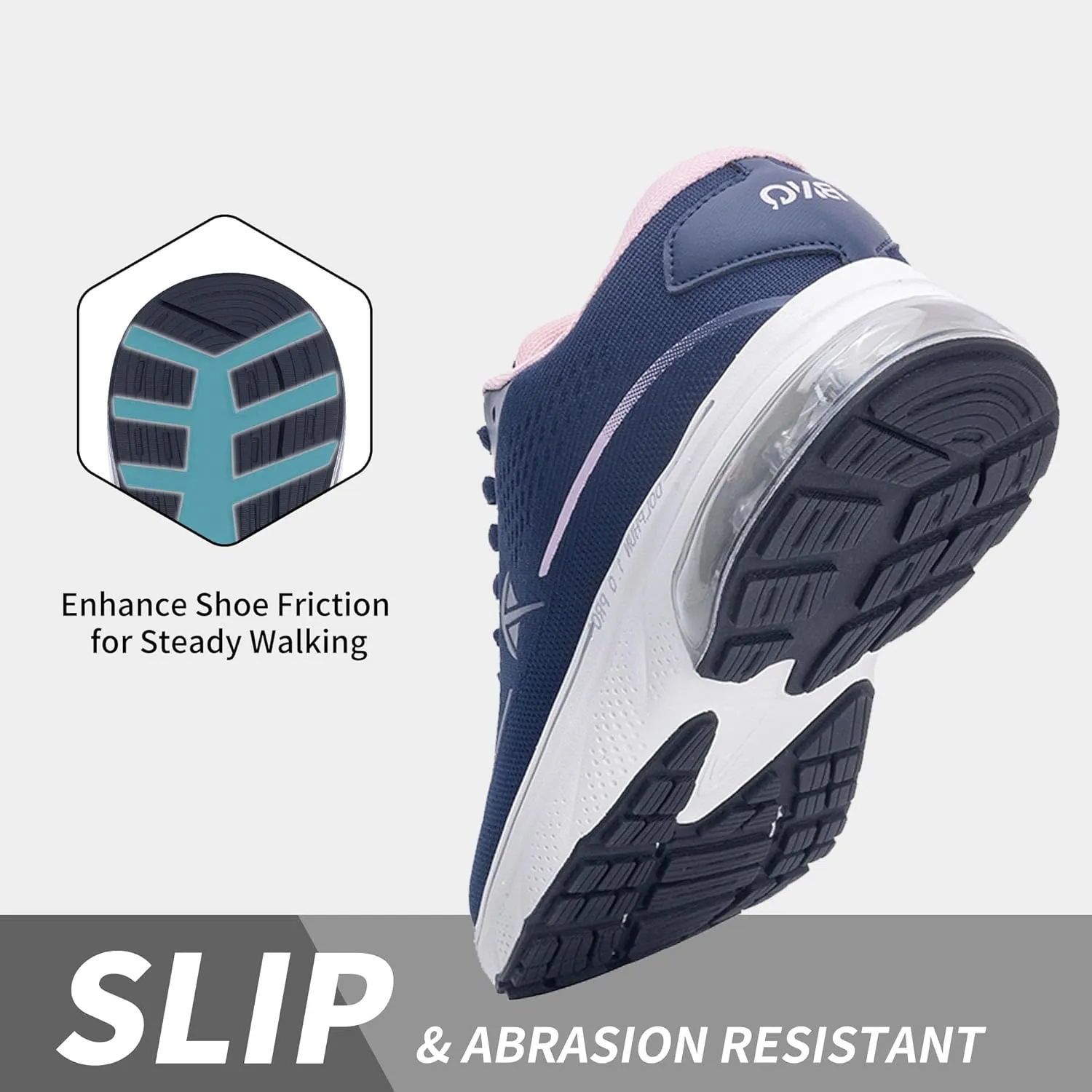 Autper Women's Running Shoes Wide Toe Box Sneakers Women Comfortable Arch Support Walking Tennis Athletic Shoes for Jogging Workout Gym Sports US6-11