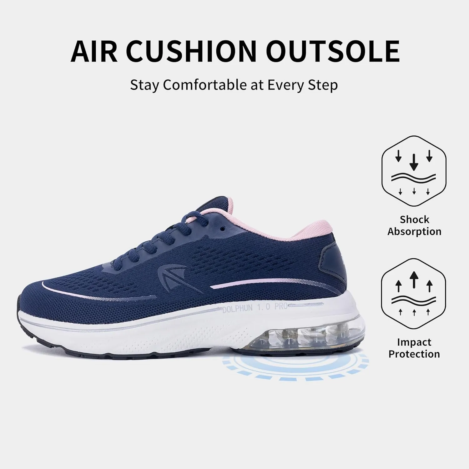 Autper Women's Running Shoes Wide Toe Box Sneakers Women Comfortable Arch Support Walking Tennis Athletic Shoes for Jogging Workout Gym Sports US6-11