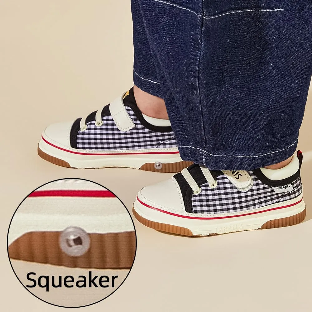 Baby and Toddler Boys & Girls Sneakers Lightweight Breathable Strap Athletic Running Squeak Shoes