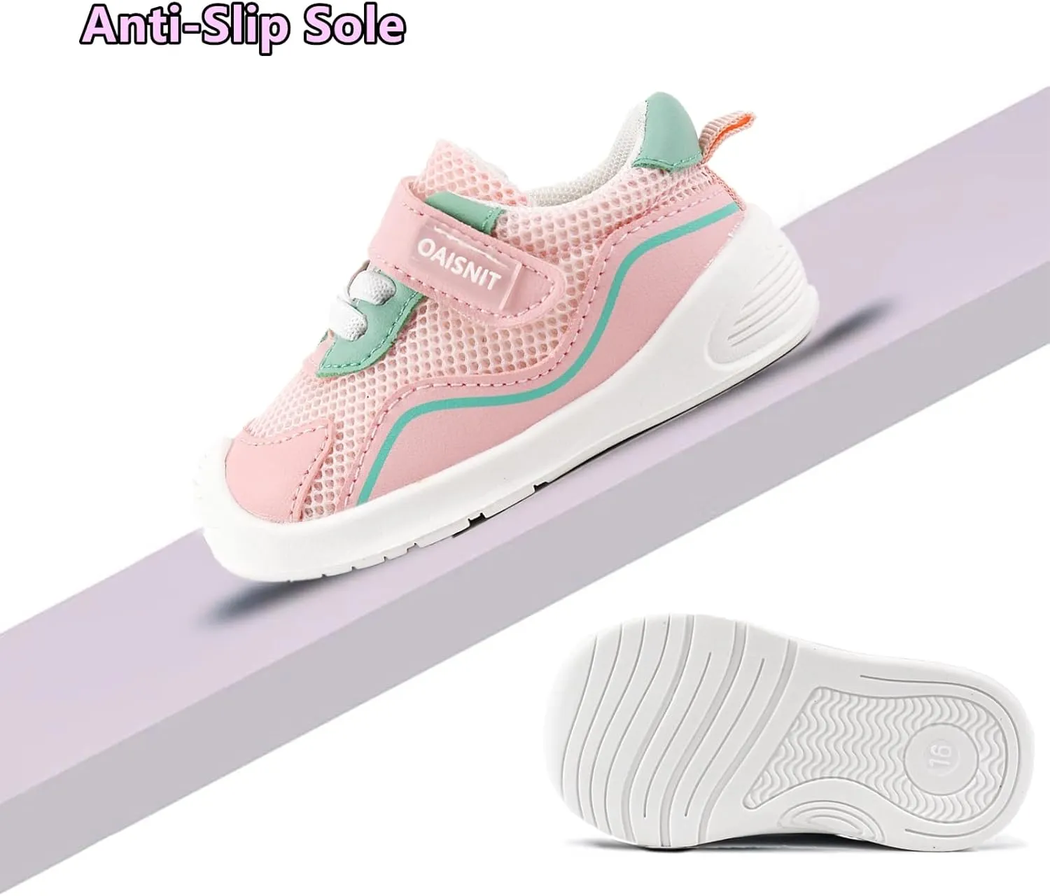 Baby Shoes Boys Girls Toddler Sneakers Lightweight Non Slip Infant First Walking Shoes Trainers 6 12 18 24 Months