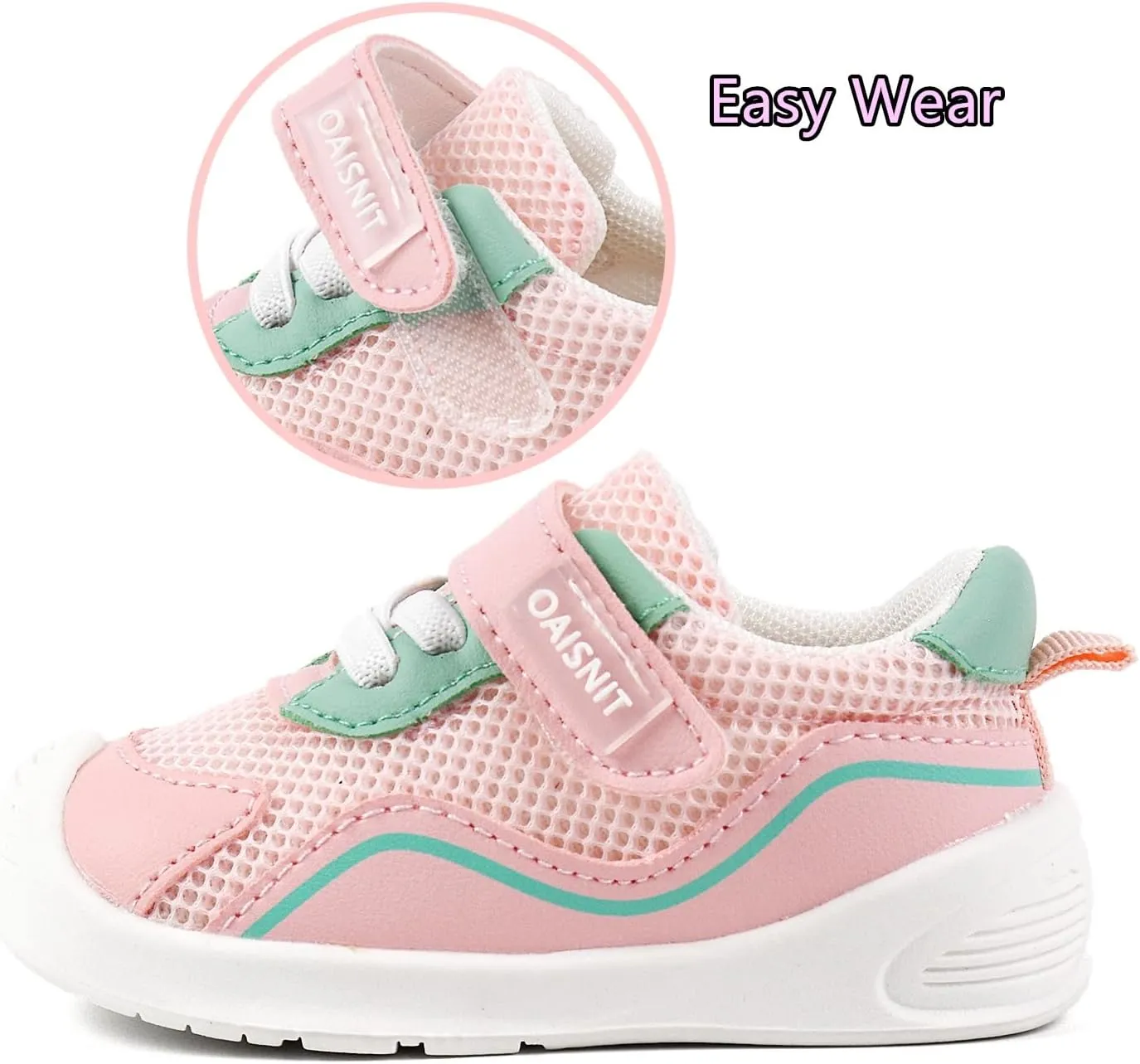 Baby Shoes Boys Girls Toddler Sneakers Lightweight Non Slip Infant First Walking Shoes Trainers 6 12 18 24 Months