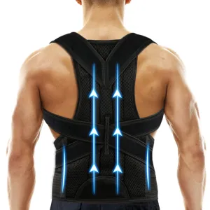 Back Brace Posture Corrector for Women and Men, Relief for Waist, Back and Shoulder Pain, Adjustable and Breathable, Improve Posture XL(37"-42")