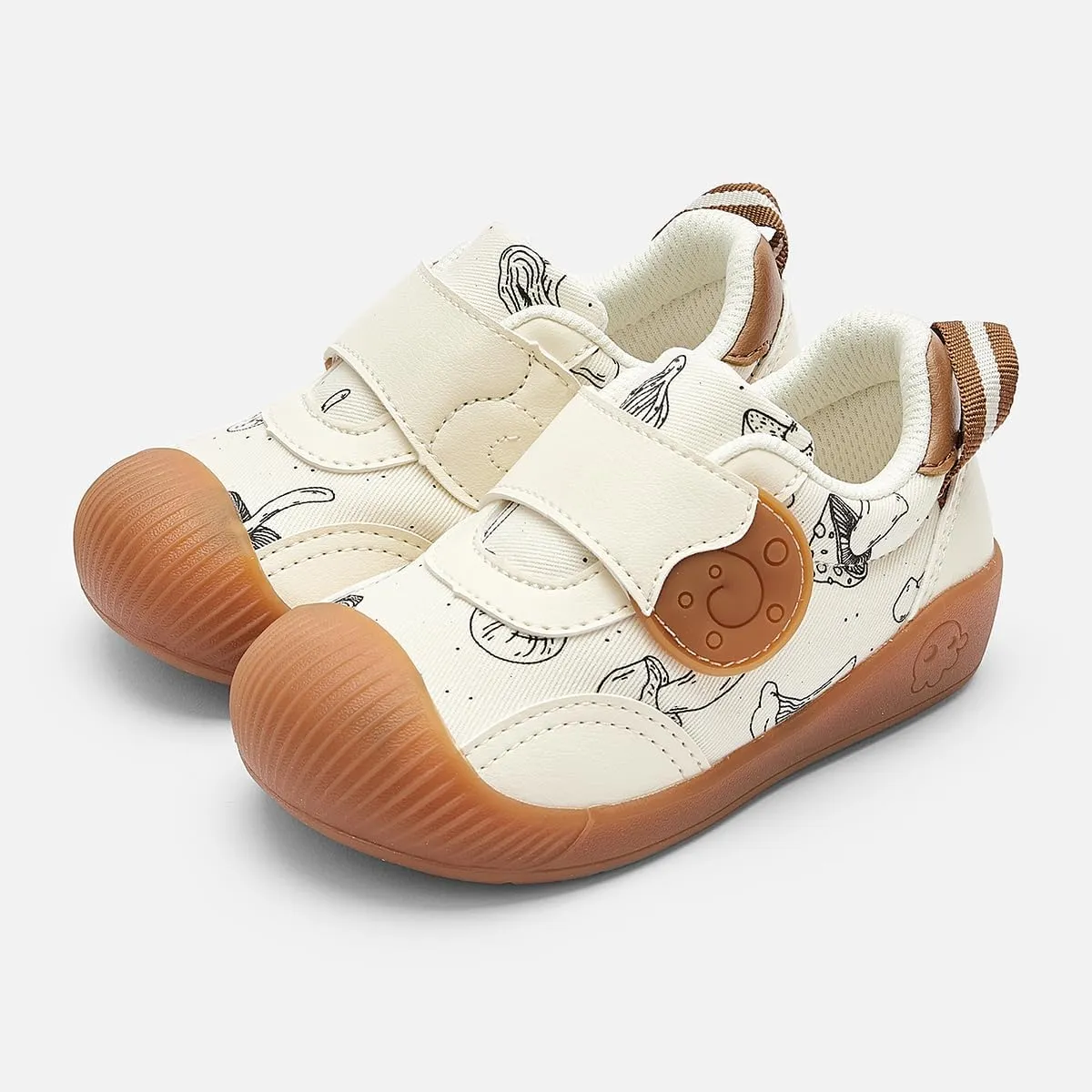 Balabala Baby Infant Boys Girls Sneakers Lightweight Breathable Hook & Loop Walking Shoes
