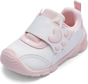 Balabala Toddler Casual Sneakers Unisex Kids Walking Shoes with Hook and Loop, Breathable Cozy and Lightweight