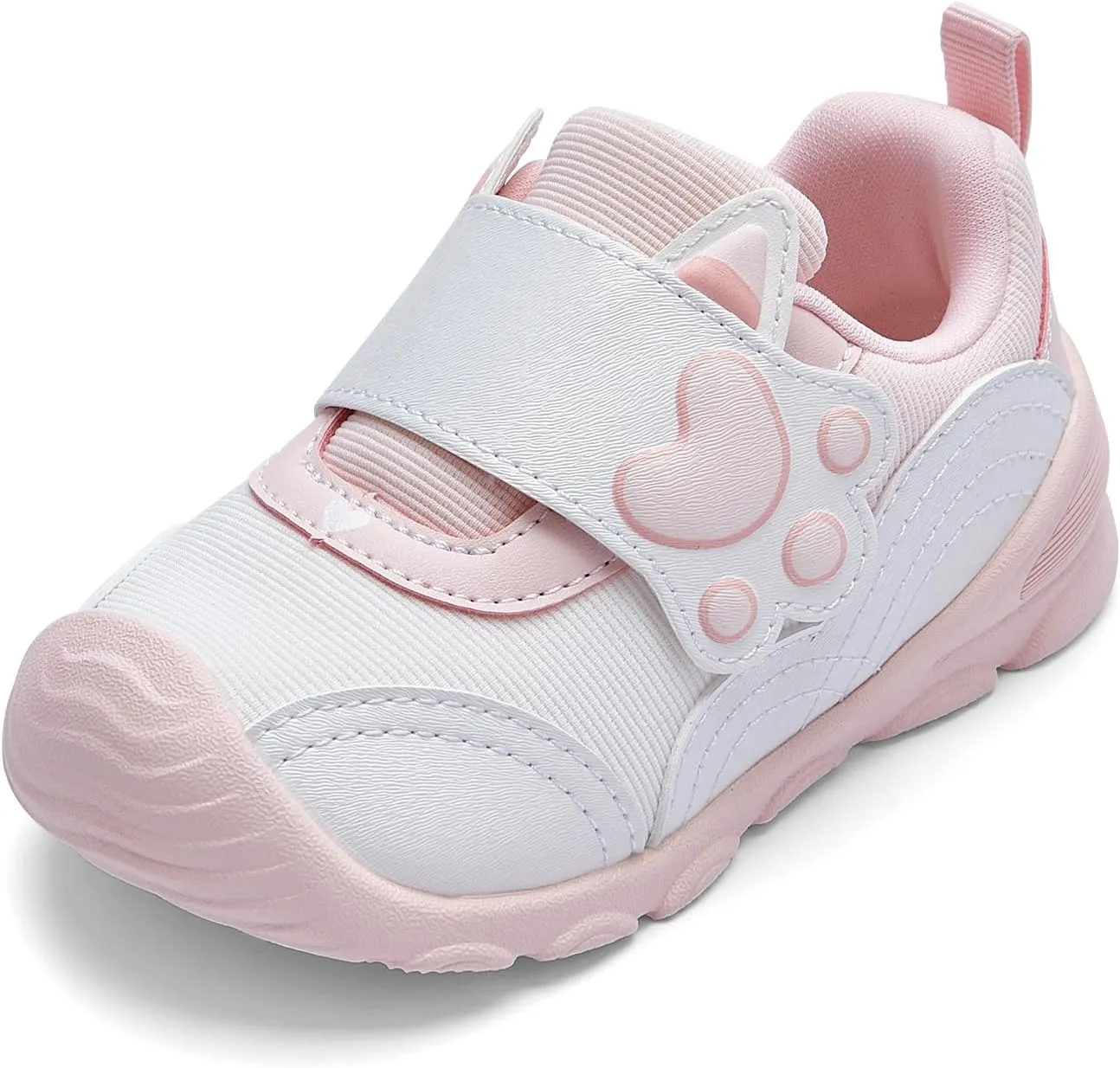 Balabala Toddler Casual Sneakers Unisex Kids Walking Shoes with Hook and Loop, Breathable Cozy and Lightweight