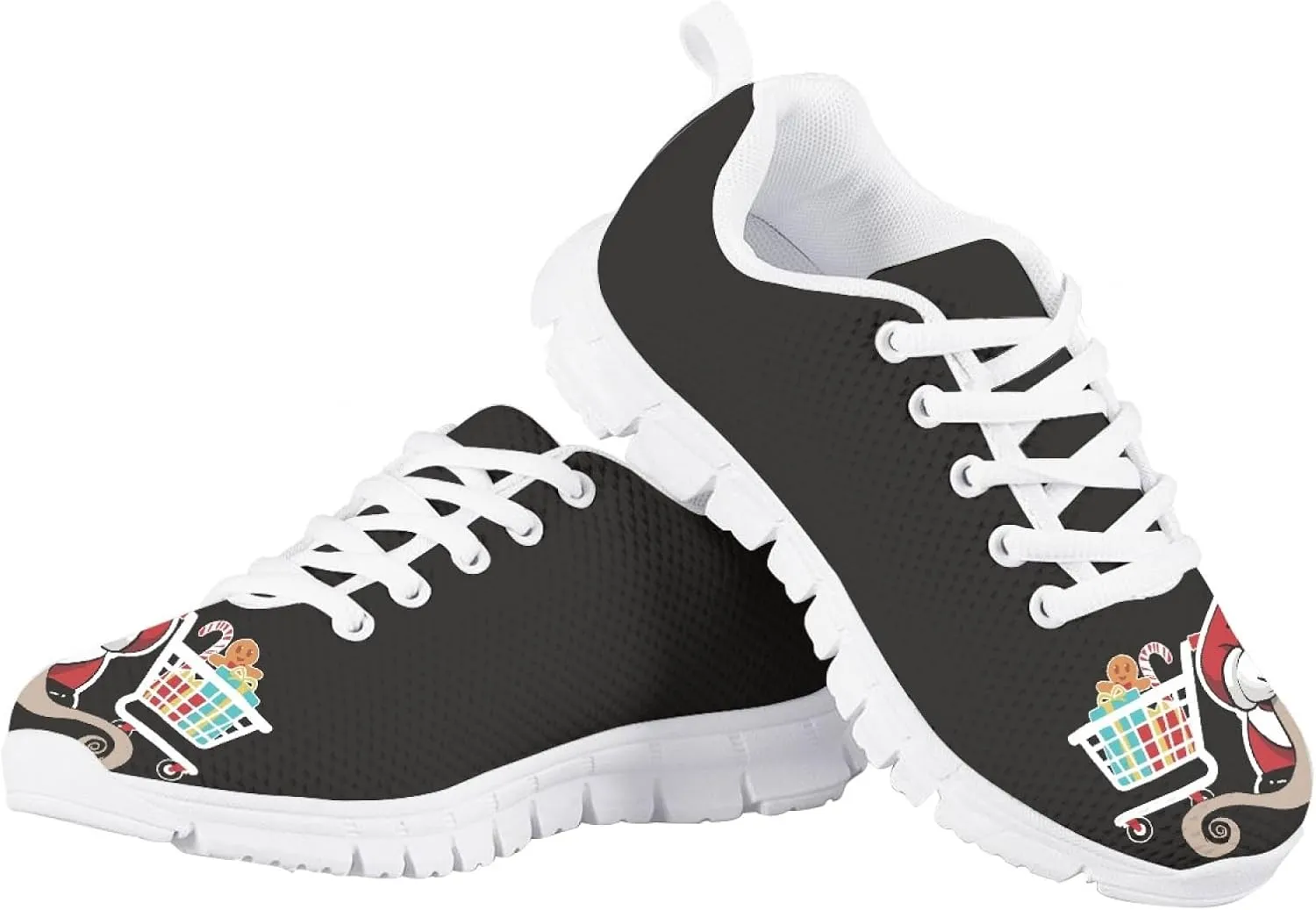 Bengbobar Boys Christmas Sneakers Lightweight Breathable Walking Shoes Kids Most Comfortable Casual Playing Sports Shoes