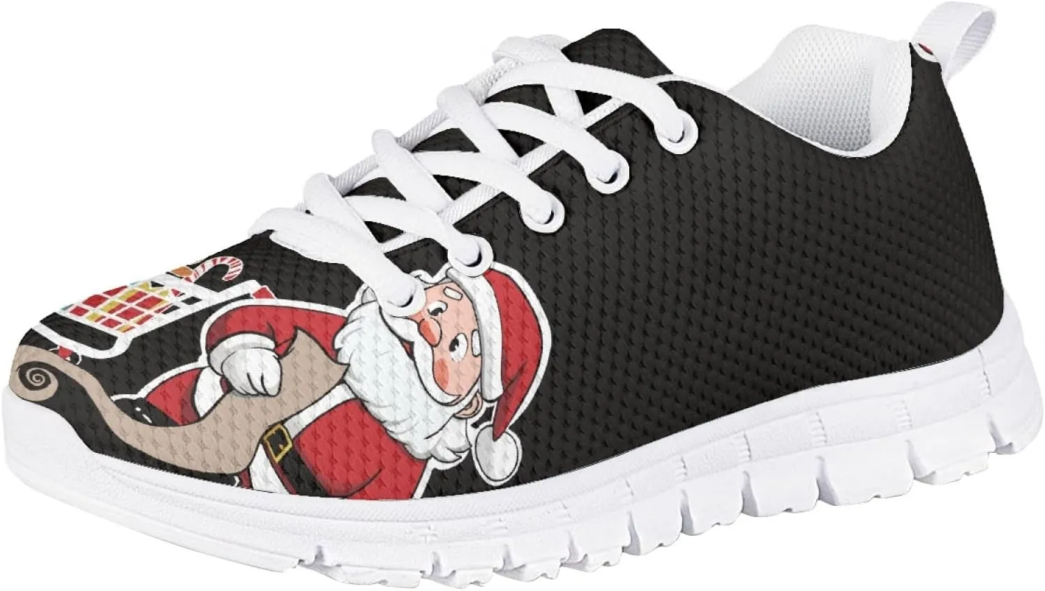 Bengbobar Boys Christmas Sneakers Lightweight Breathable Walking Shoes Kids Most Comfortable Casual Playing Sports Shoes