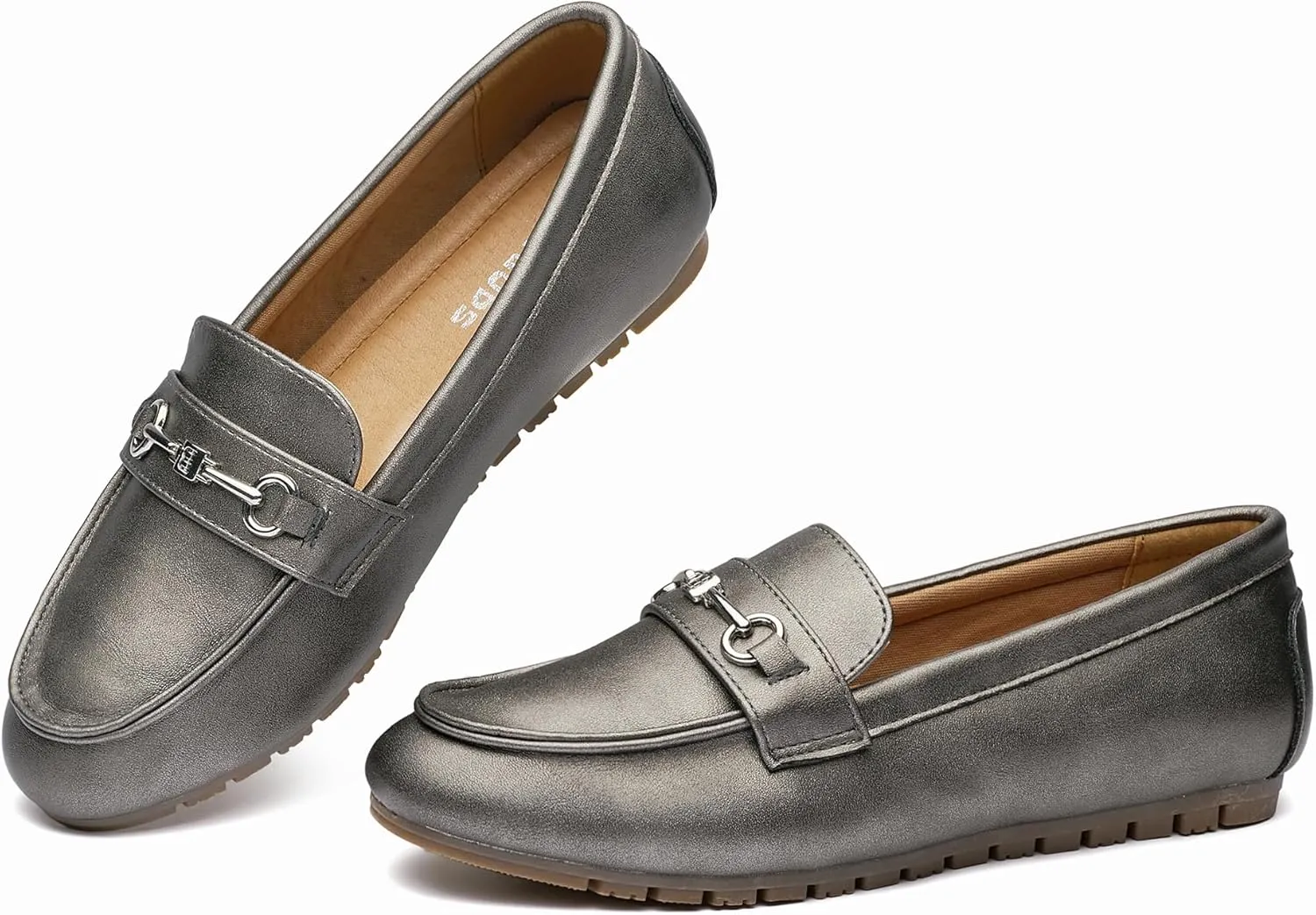 BGSTGUDS Women's Wide Loafers Shoes Cute Dressy Shoes Ladies Comfort Flats Slip Ons Work Shoes