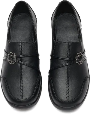 BGSTGUDS Women's Wide Loafers Shoes Wide Toe Box Dress Shoes Trendy Slip on Casual Penny Loafers
