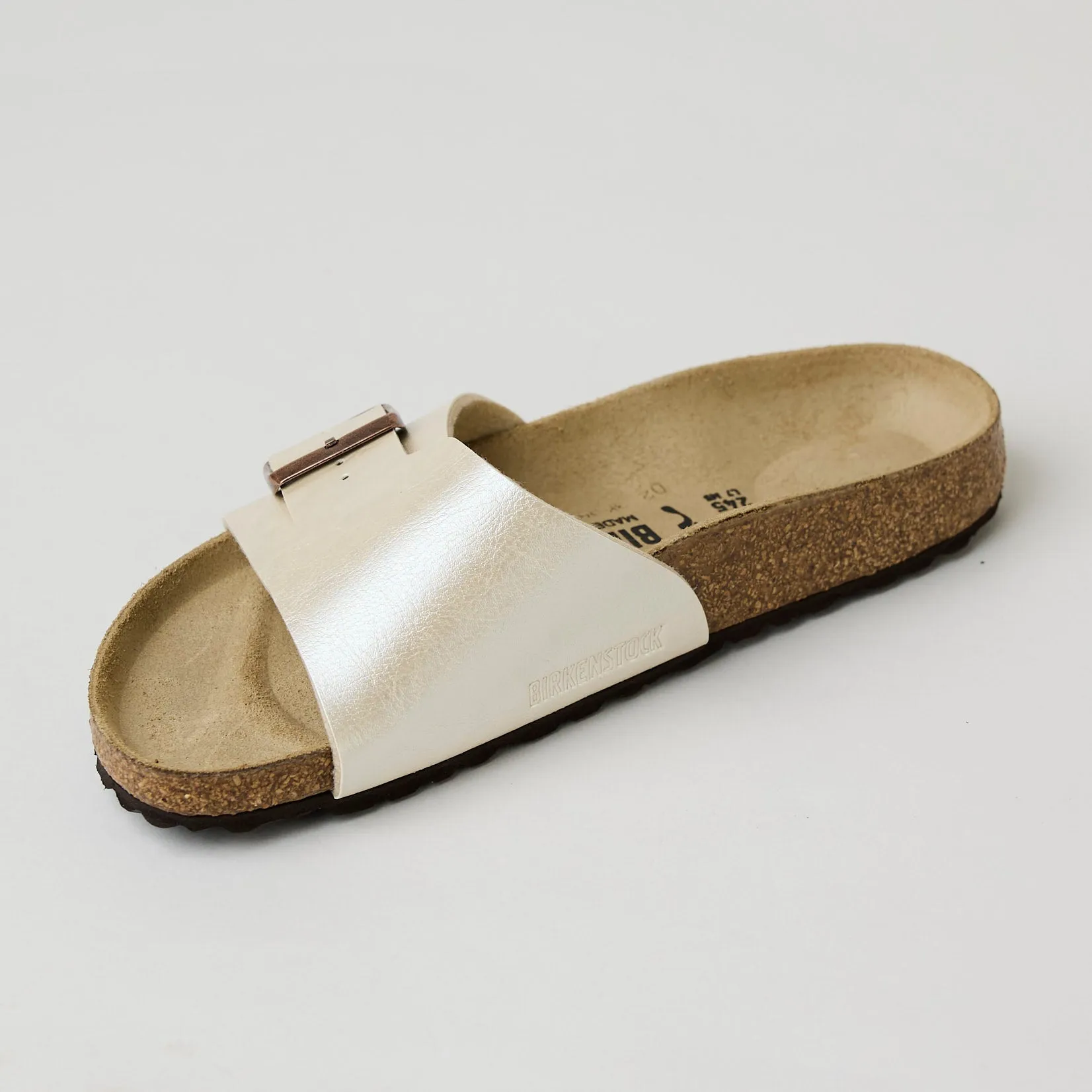 Birkenstock Cream One Strap Slider Sandals
