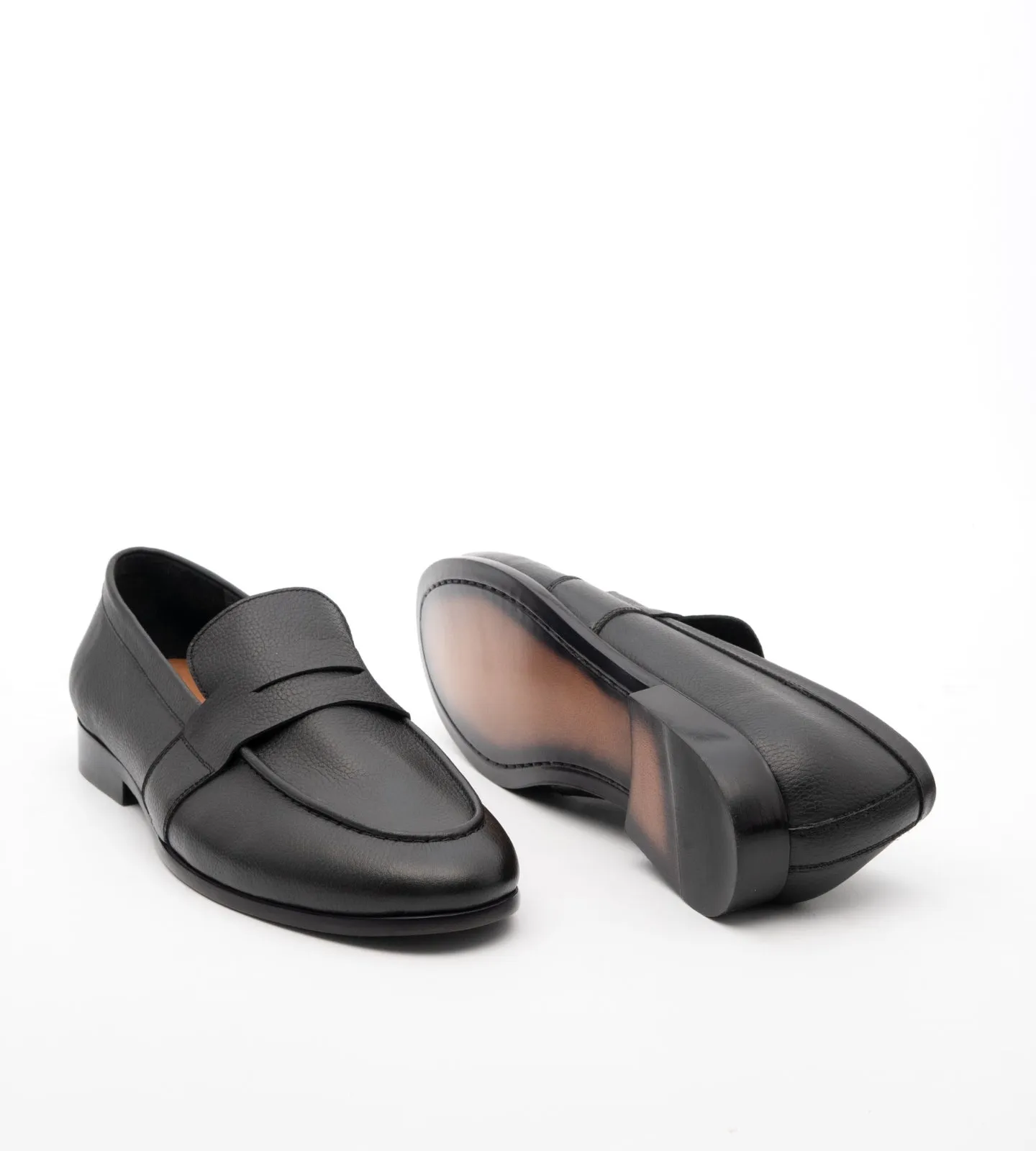 Blake Stitched  Unlined Milled Leather Penny Loafer