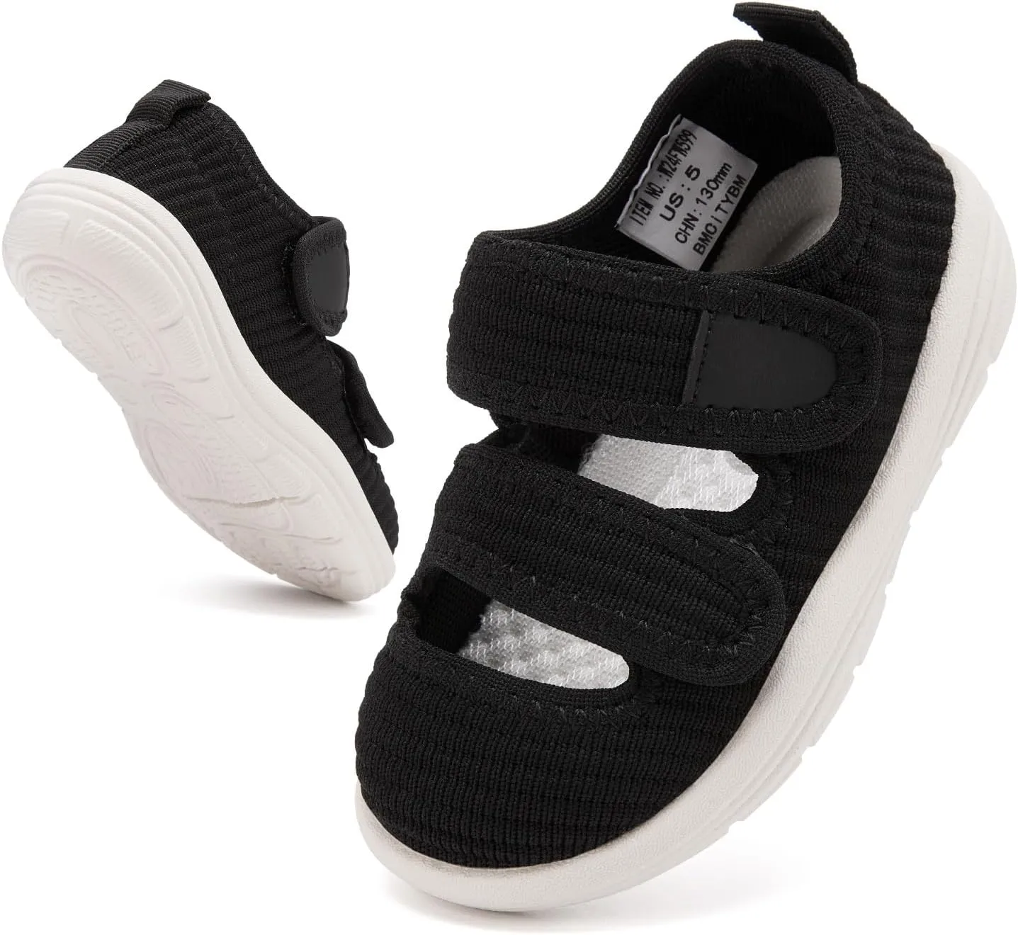 BMCiTYBM Baby Walking Shoes Infant Boy Girl First Walker Sneakers Breathable Lightweight Non-Slip Barefoot Shoes 6 9 12 18 24 Months