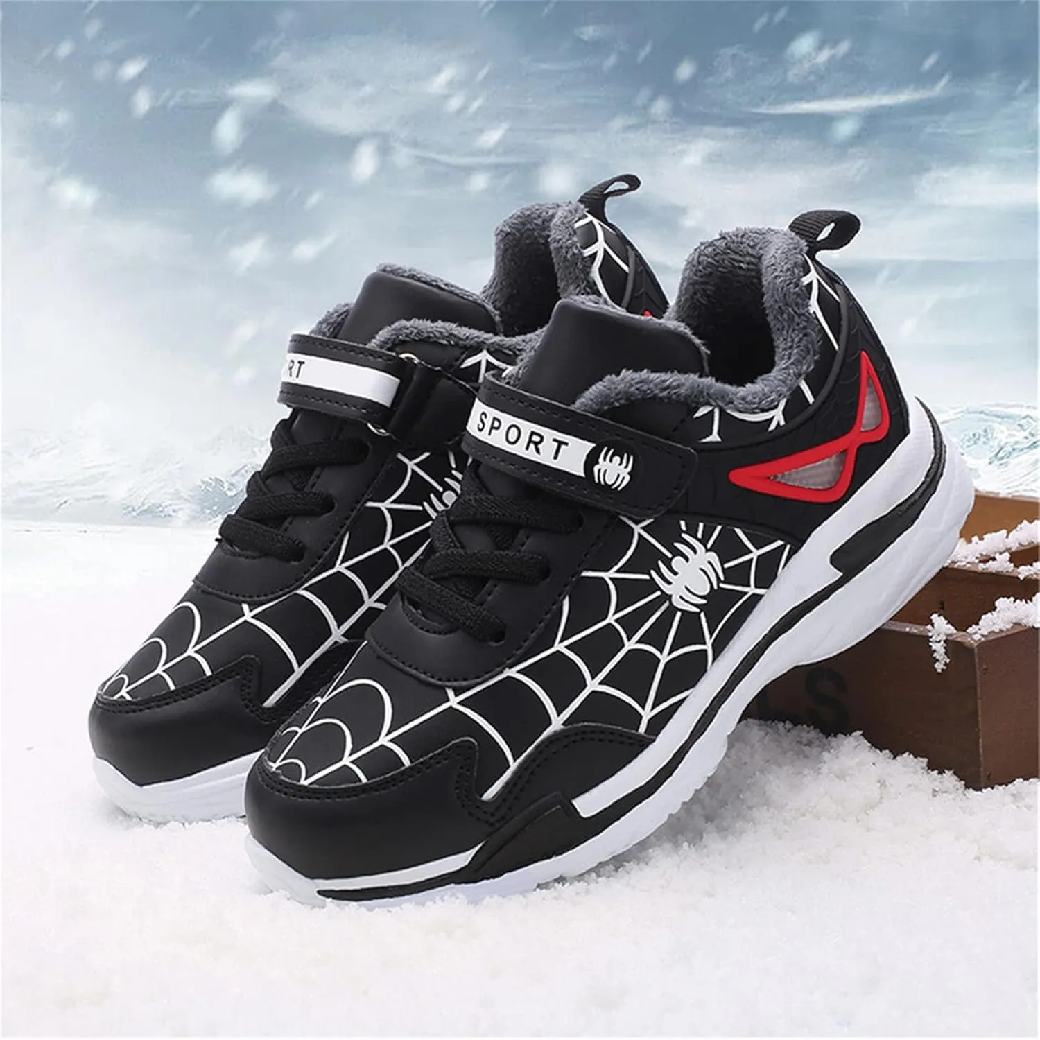 Boys Lightweight Sneakers Leather Kids Toddler Girls Tennis Running Shoes
