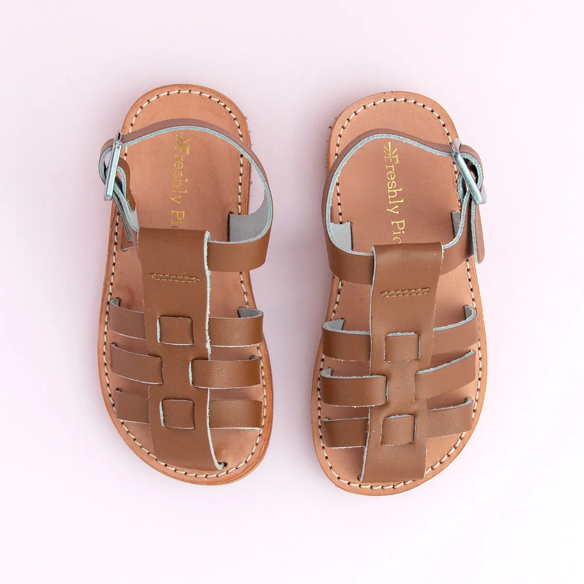 Boy's Lt. brown fisherman sandals