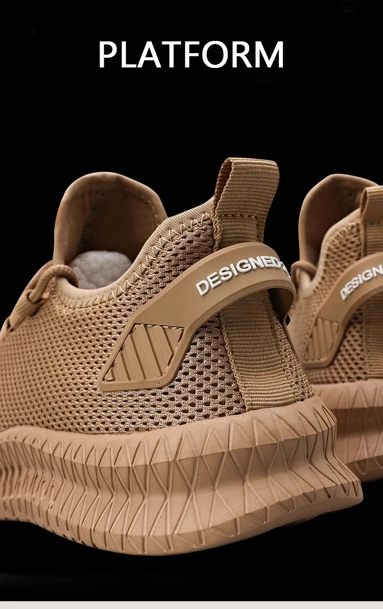 Breathable Men's Running Shoes - Flexible Anti-slip Sneakers