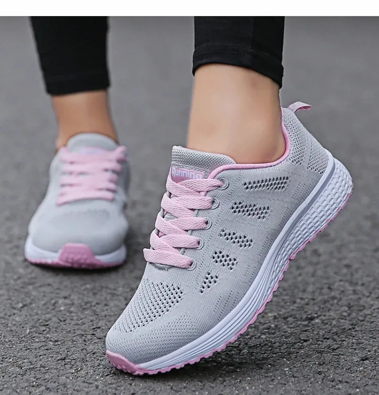 BreezeWalk Women's Fashionable Breathable Mesh Sneakers 2024