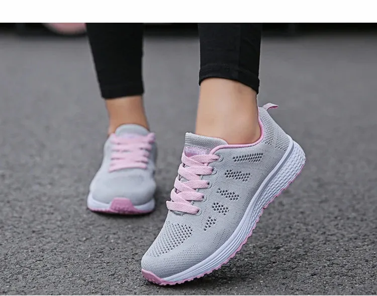 BreezeWalk Women's Fashionable Breathable Mesh Sneakers 2024
