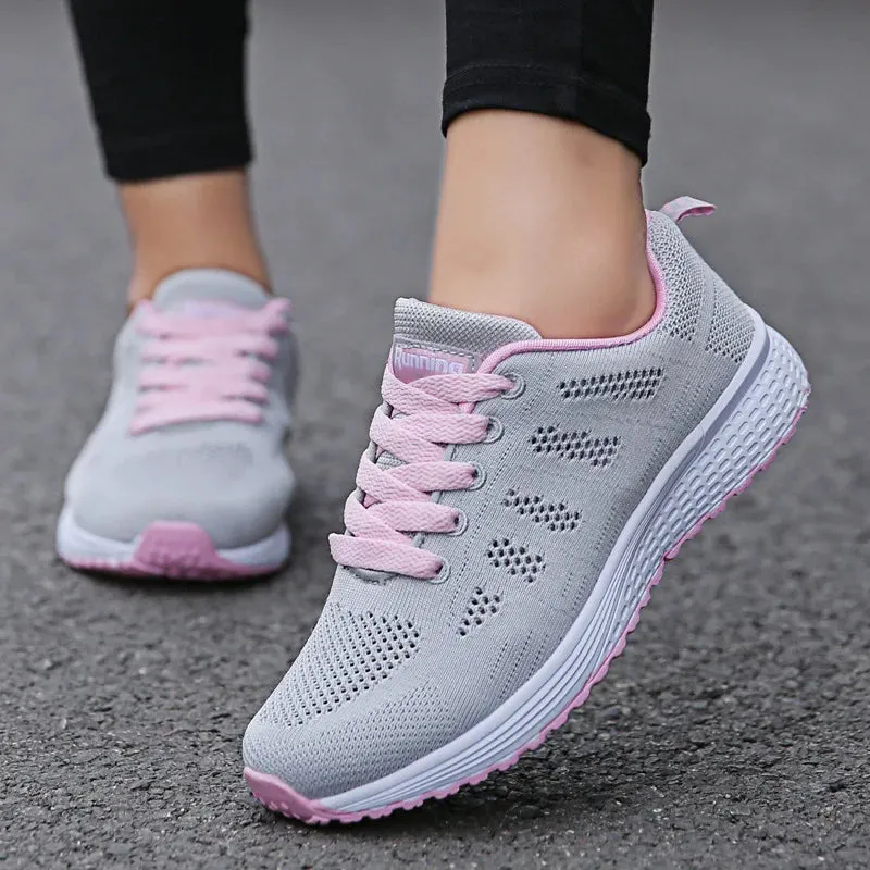 BreezeWalk Women's Fashionable Breathable Mesh Sneakers 2024