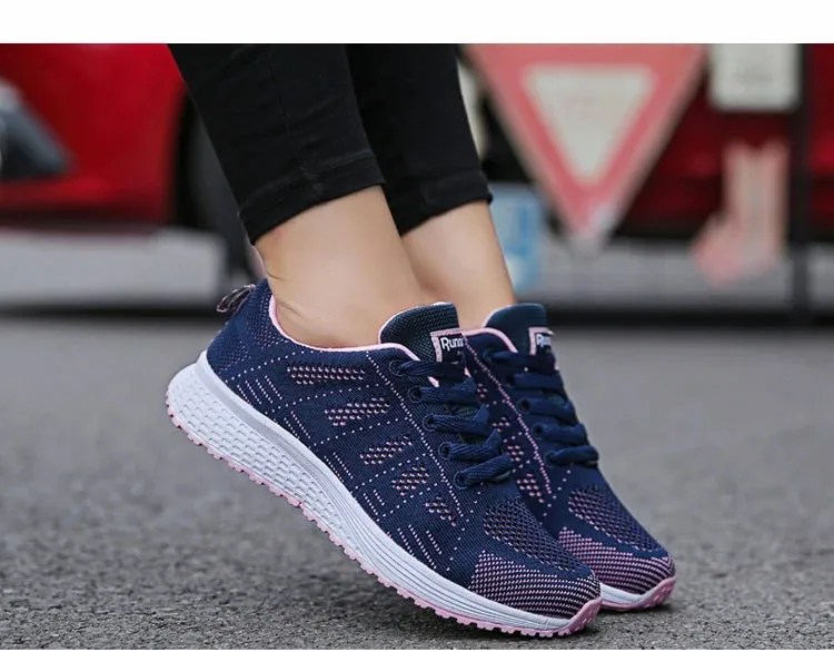 BreezeWalk Women's Fashionable Breathable Mesh Sneakers 2024