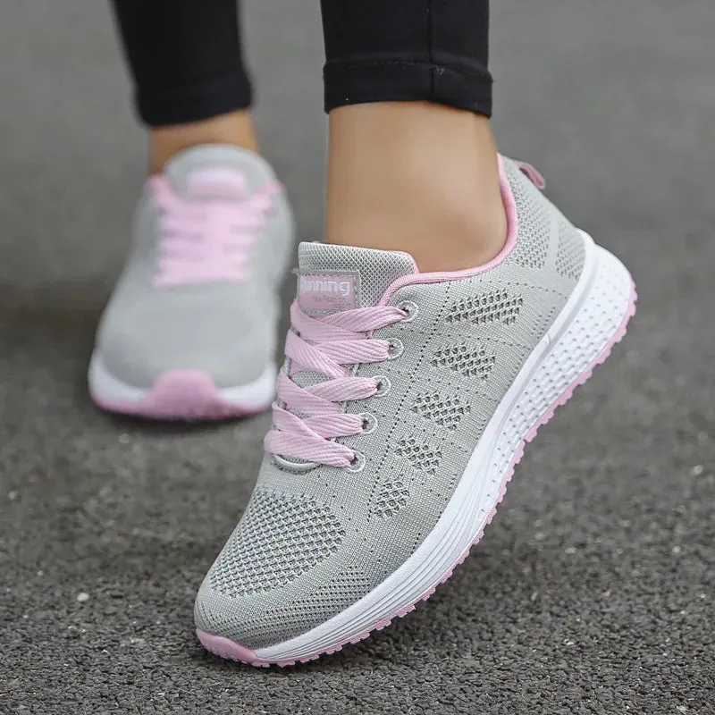 BreezeWalk Women's Fashionable Breathable Mesh Sneakers 2024