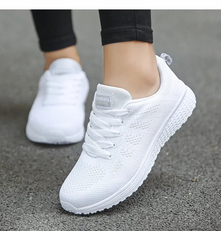 BreezeWalk Women's Fashionable Breathable Mesh Sneakers 2024