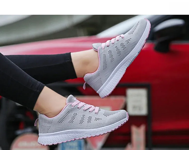 BreezeWalk Women's Fashionable Breathable Mesh Sneakers 2024