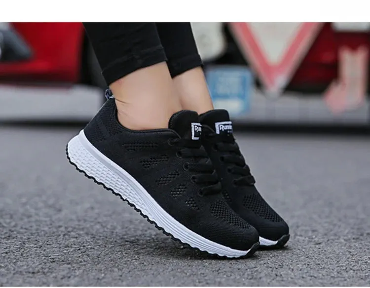 BreezeWalk Women's Fashionable Breathable Mesh Sneakers 2024