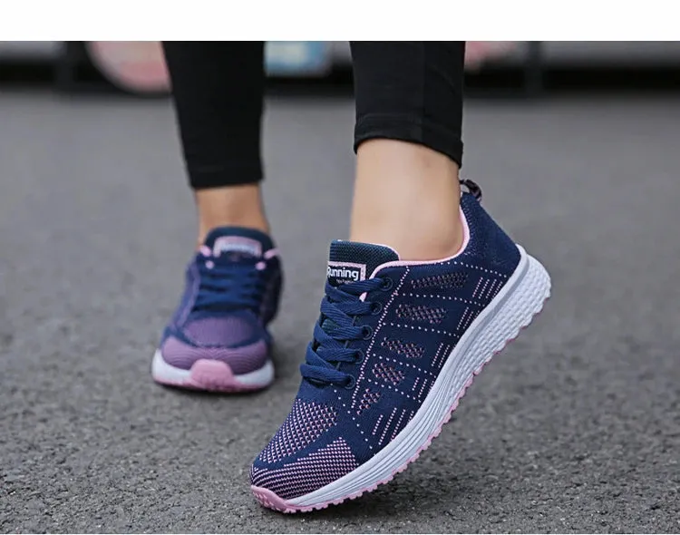 BreezeWalk Women's Fashionable Breathable Mesh Sneakers 2024