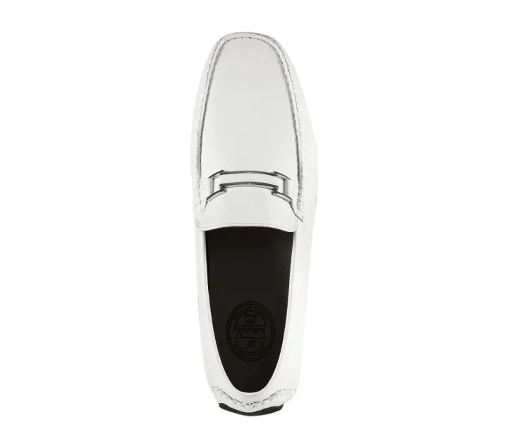 Briggs White Bit Driving Loafers