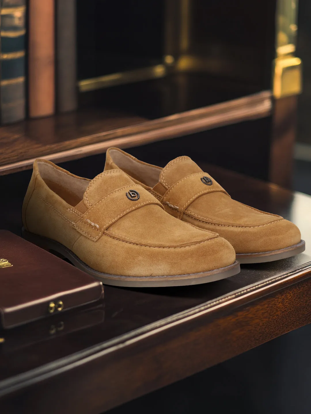bugatti Sand Suede Loafers