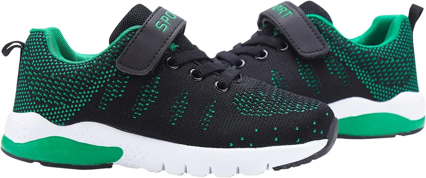 Caitin Kids Running Tennis Shoes Lightweight Casual Walking Sneakers for Toddler Little Big Boys and Girls