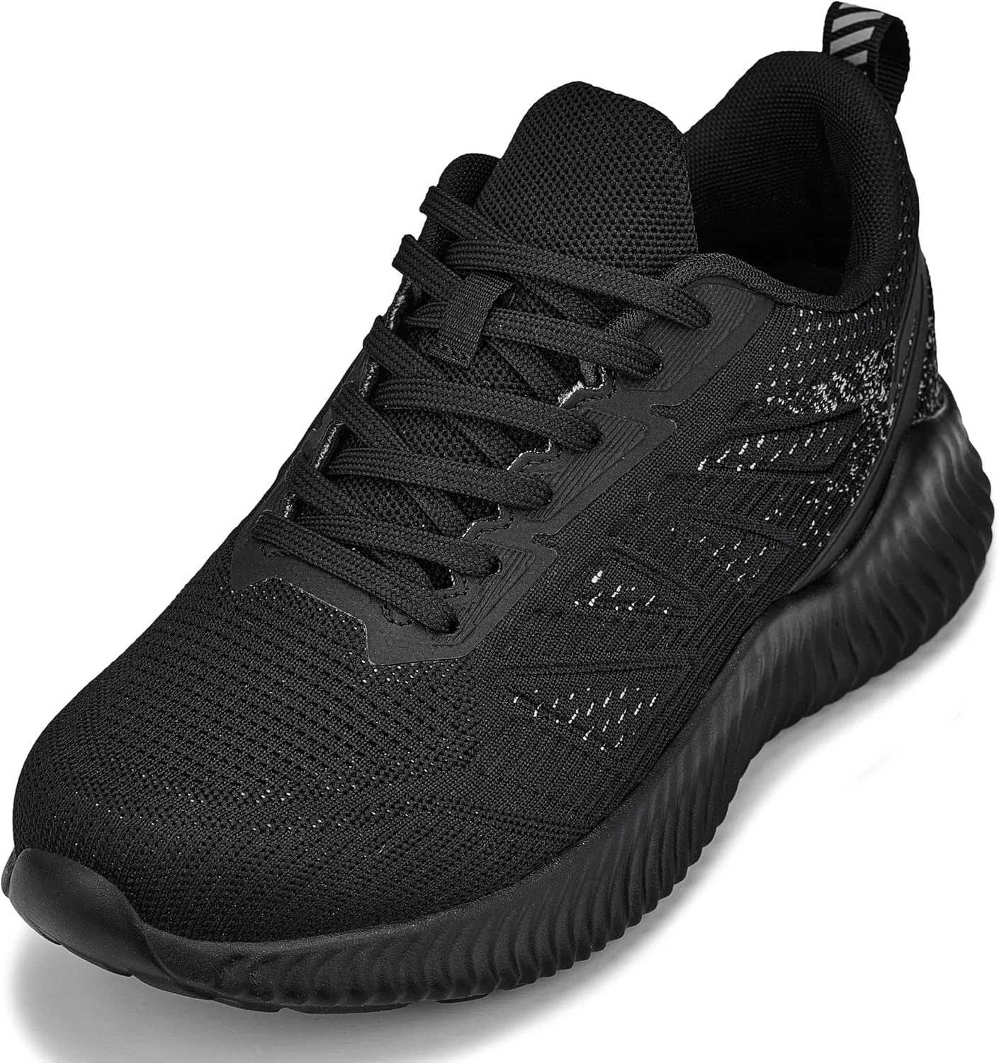 CALTO Men's Invisible Height Increasing Elevator Shoes - Noir/Cement Ultra Lightweight Sporty Sneakers - 2.4 Inches Taller - Q220 - Size 8 D(M) US
